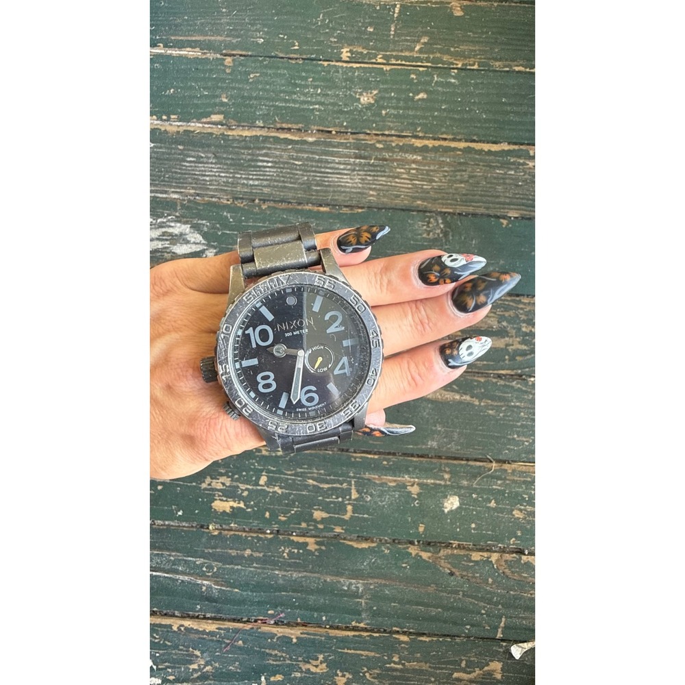 Nixon The 51-30 Tide Watch Gunmetal Stainless Steel 300M Water Resistant A057680